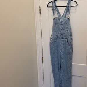 We The Free Light Blue Denim Overalls